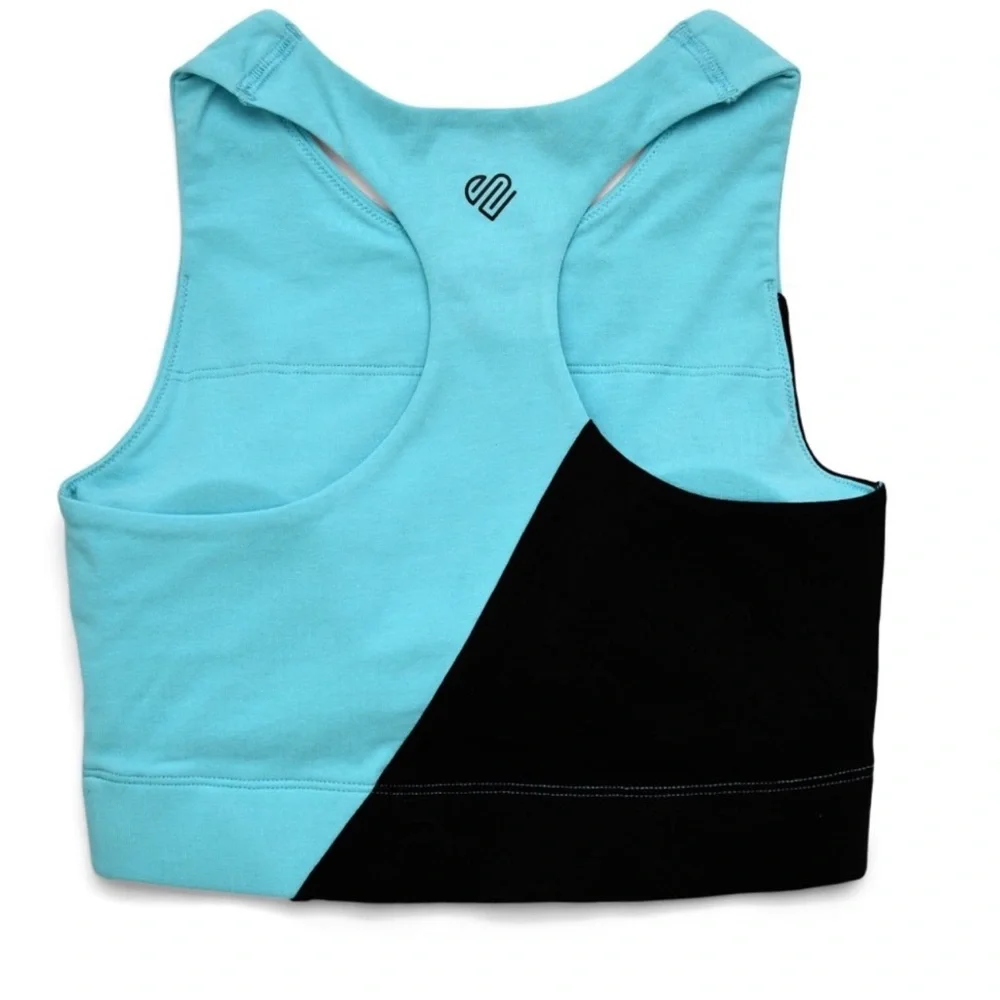 Justice Girls Sport Bras Two Pack Longline Racerback & Removible Pads.NWT